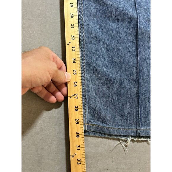 Vintage Tommy Hilfiger Jeans 38x30 Blue Denim Pocketed Wide Leg Baggy‎ Y2K - Picture 11 of 13